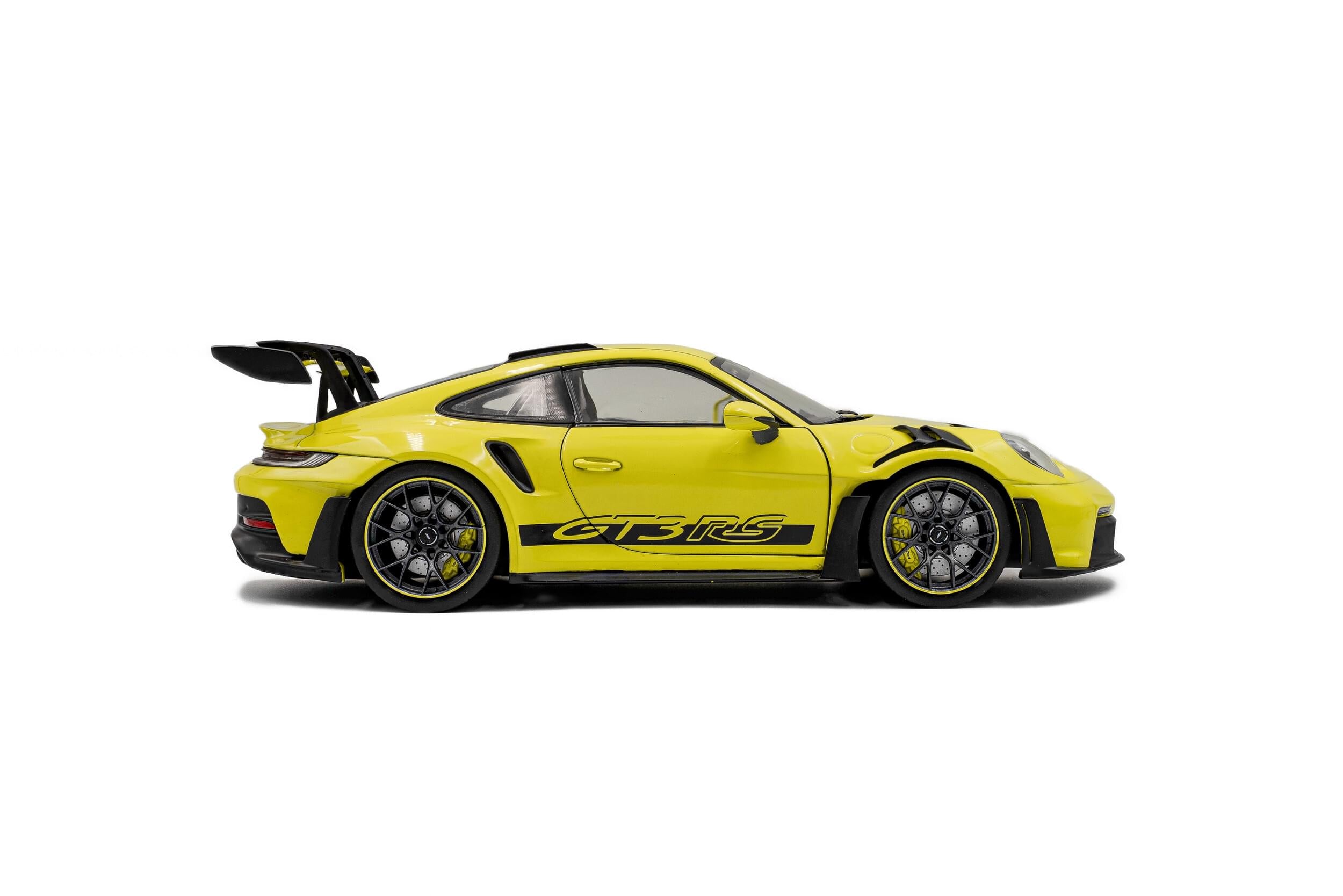 Solido S1812104 miniature collection 1/18 Porsche 911 GT3 RS Solido Works Neon citron vert 2024 - Breizh Modélisme.