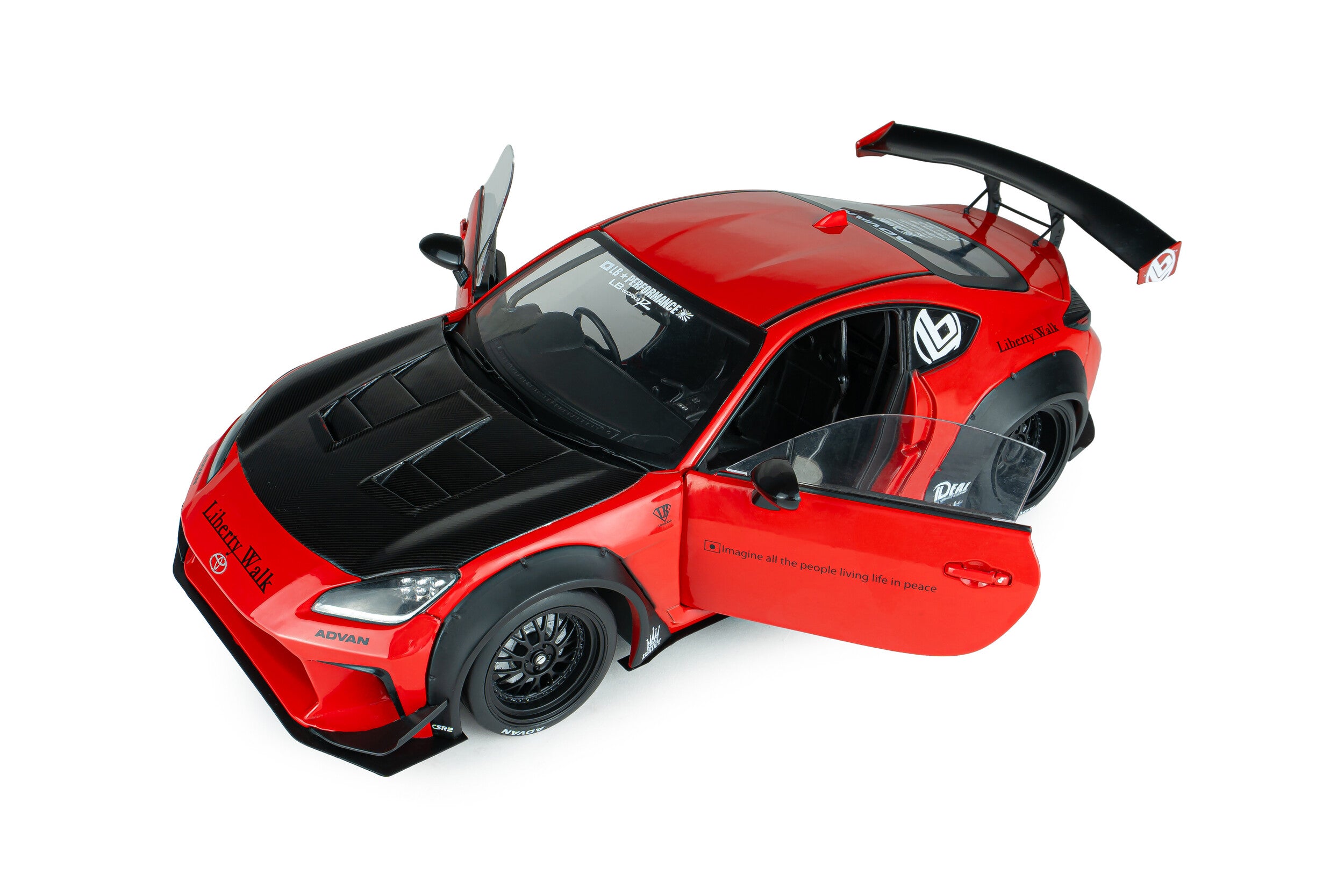 Solido S1813605 Voiture miniature collection 1/18 Toyota GR86 Liberty Walk Body Kit 2024 - Breizh Modélisme.