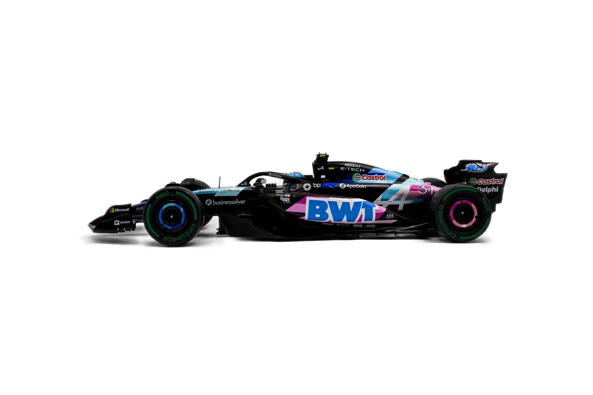 Solido S1814004 Voiture miniature collection 1/18 Alpine A524 Brazilian GP – 2024 – E.OCON