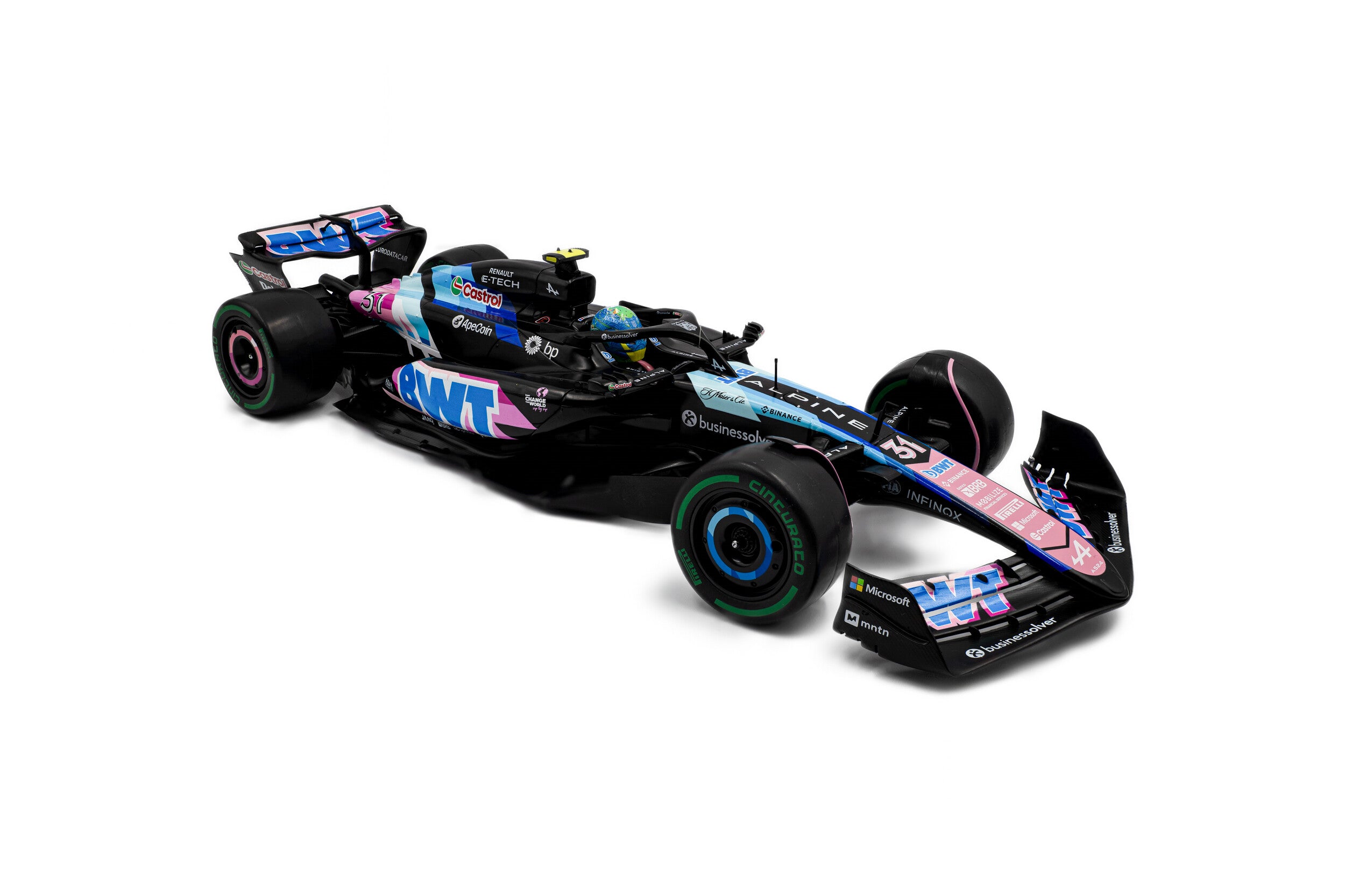 Solido S1814004 Voiture miniature collection 1/18 Alpine A524 Brazilian GP – 2024 – E.OCON