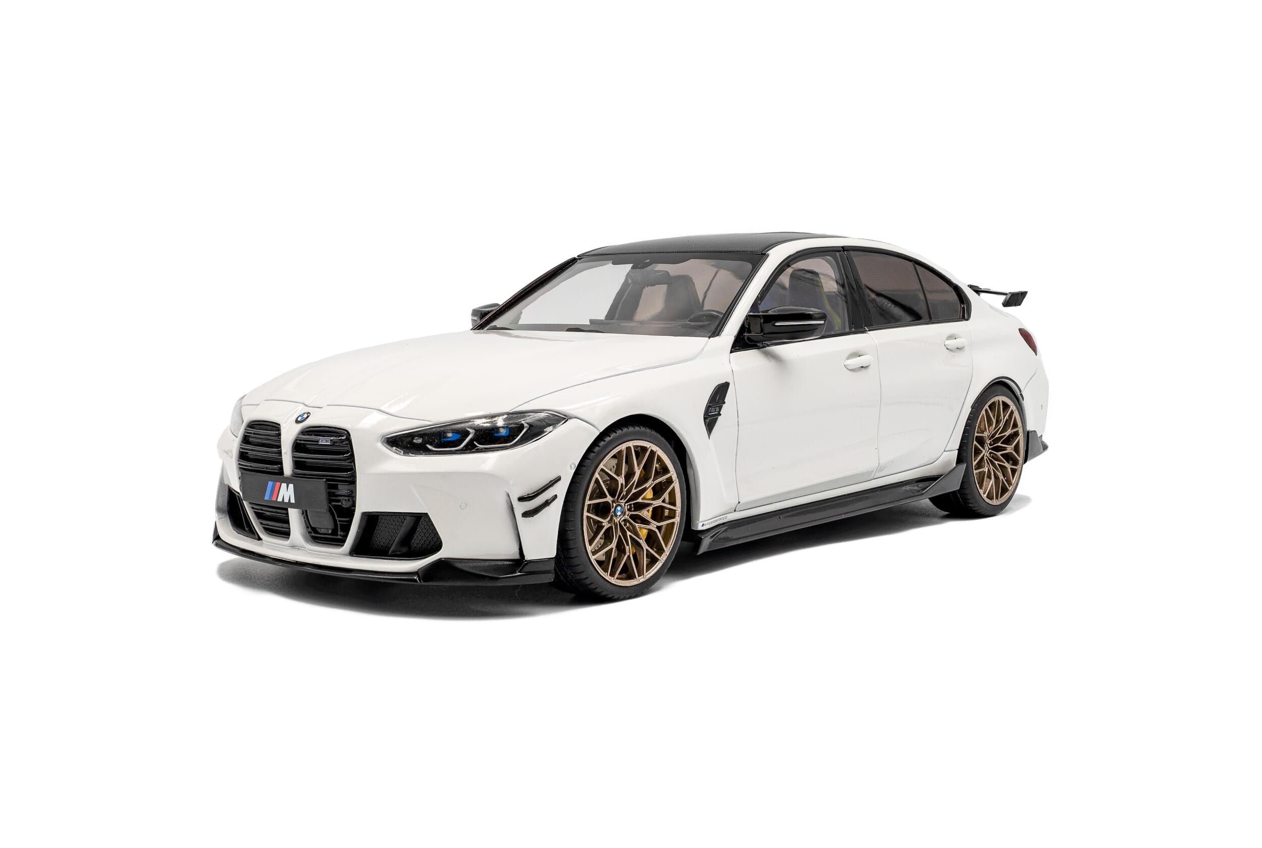 Solido S1814301 Voiture miniature collection 1/18 BMW M3 Performance parts – Alpineweiss uni – 2024