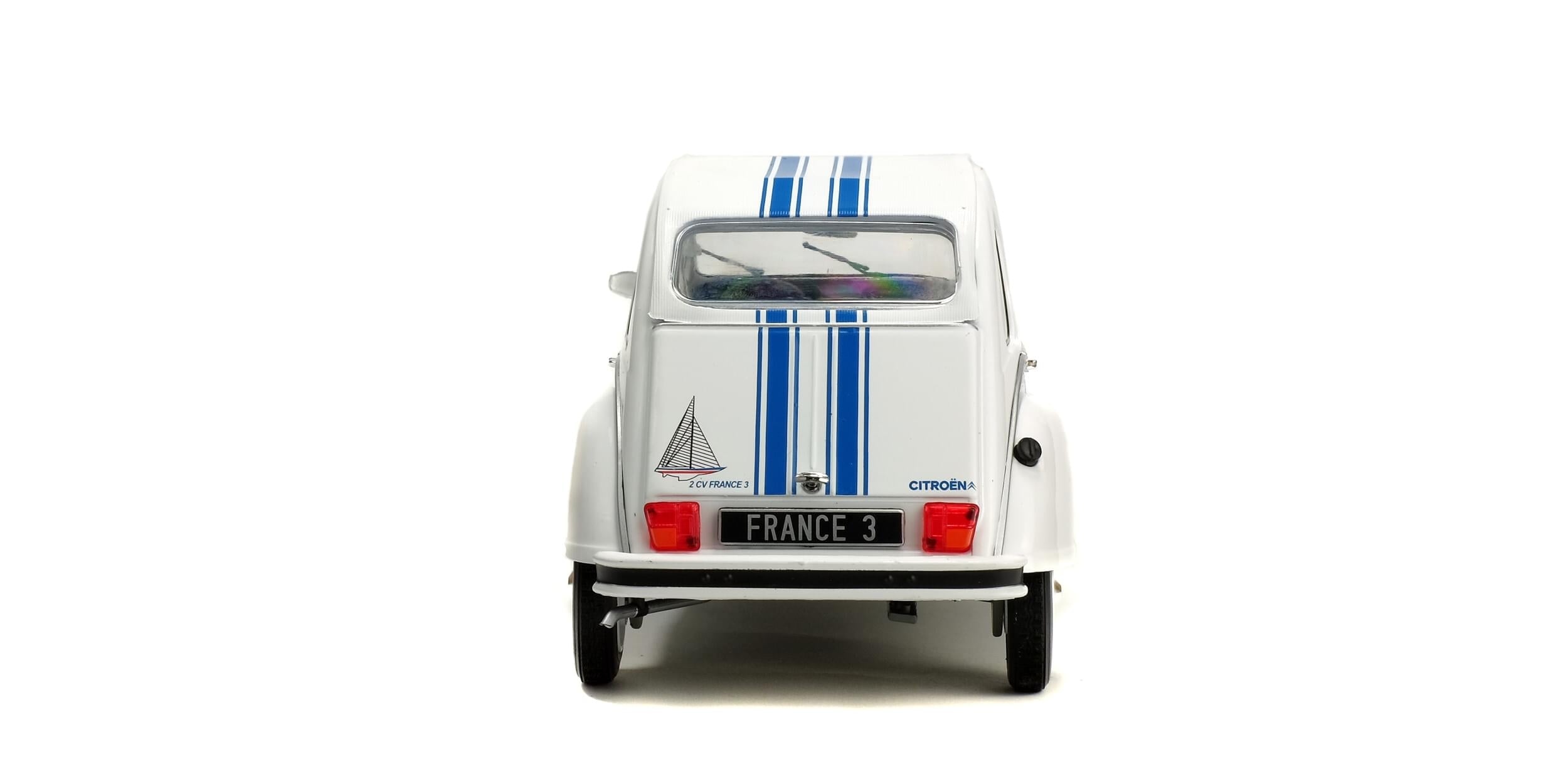 Solido S1850011 Voiture miniature collection 1/18 Citröen 2CV6 – France 3 – 1983