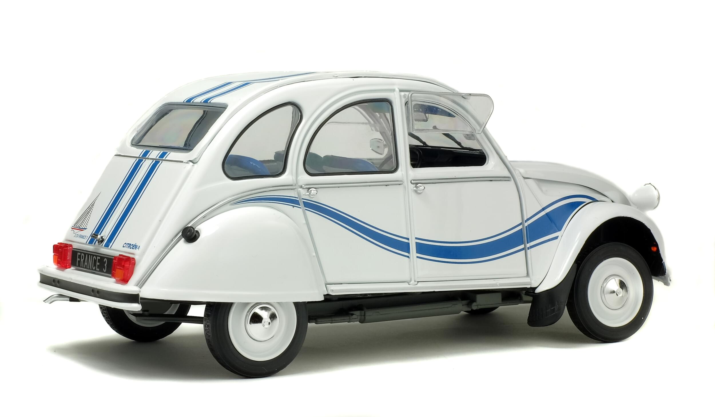 Solido S1850011 Voiture miniature collection 1/18 Citröen 2CV6 – France 3 – 1983