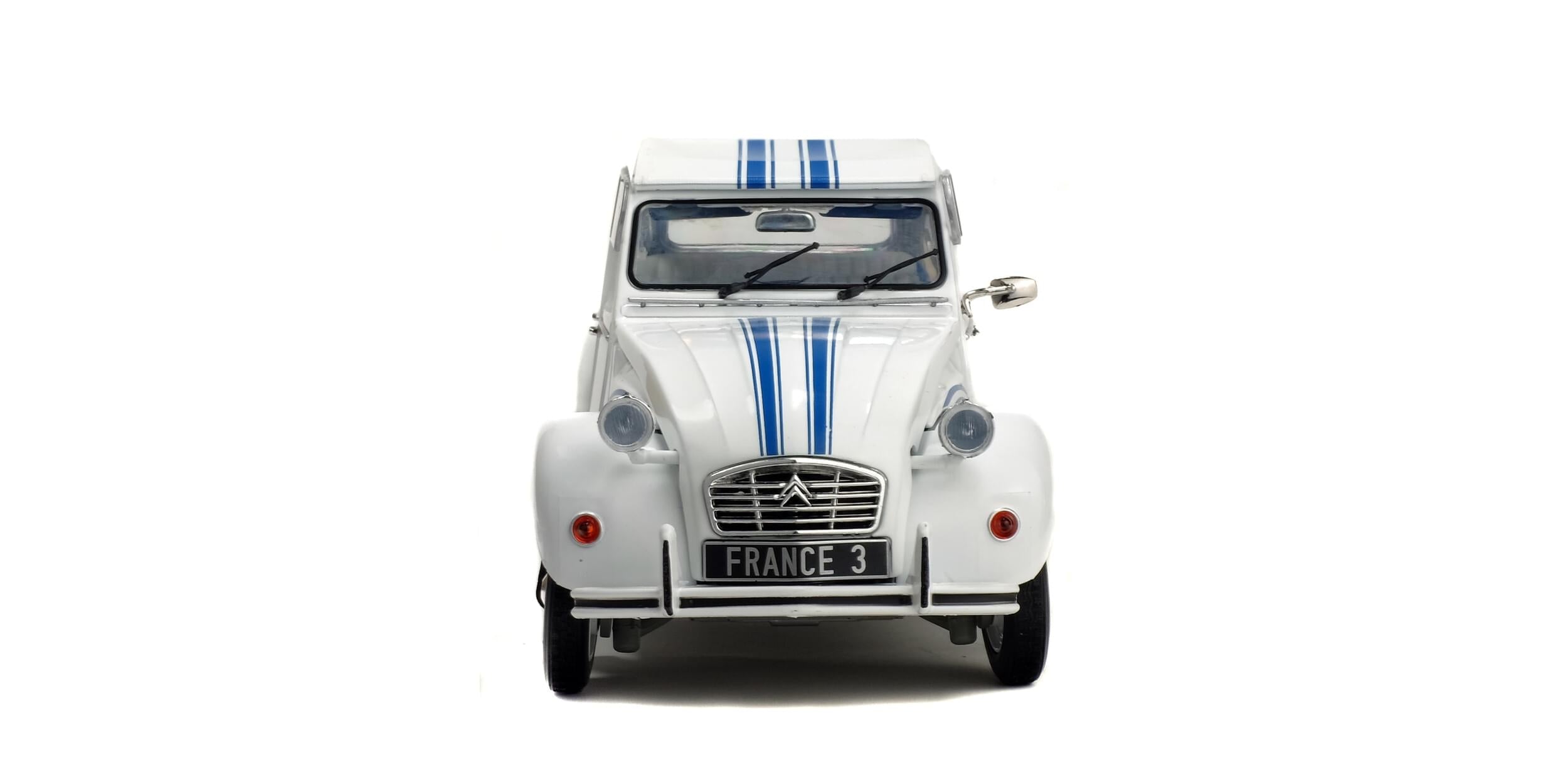 Solido S1850011 Voiture miniature collection 1/18 Citröen 2CV6 – France 3 – 1983
