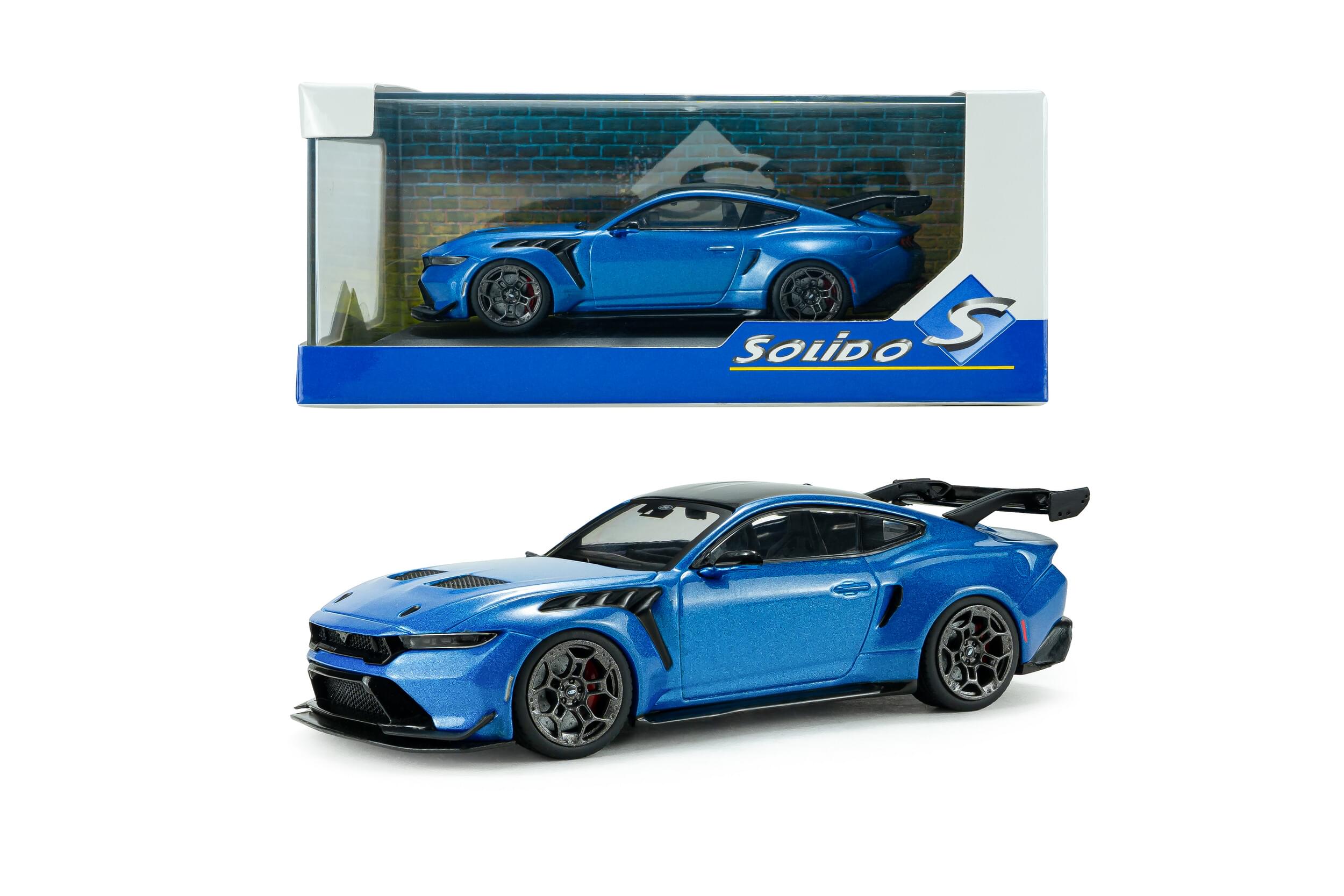 Voiture miniature 1/43 Ford Mustang GTD 2025 Blue Solido S4318301