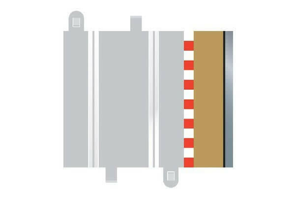 Bordure demi droite (x4 pièces) - Scalextric C8223 - Breizh Modélisme.