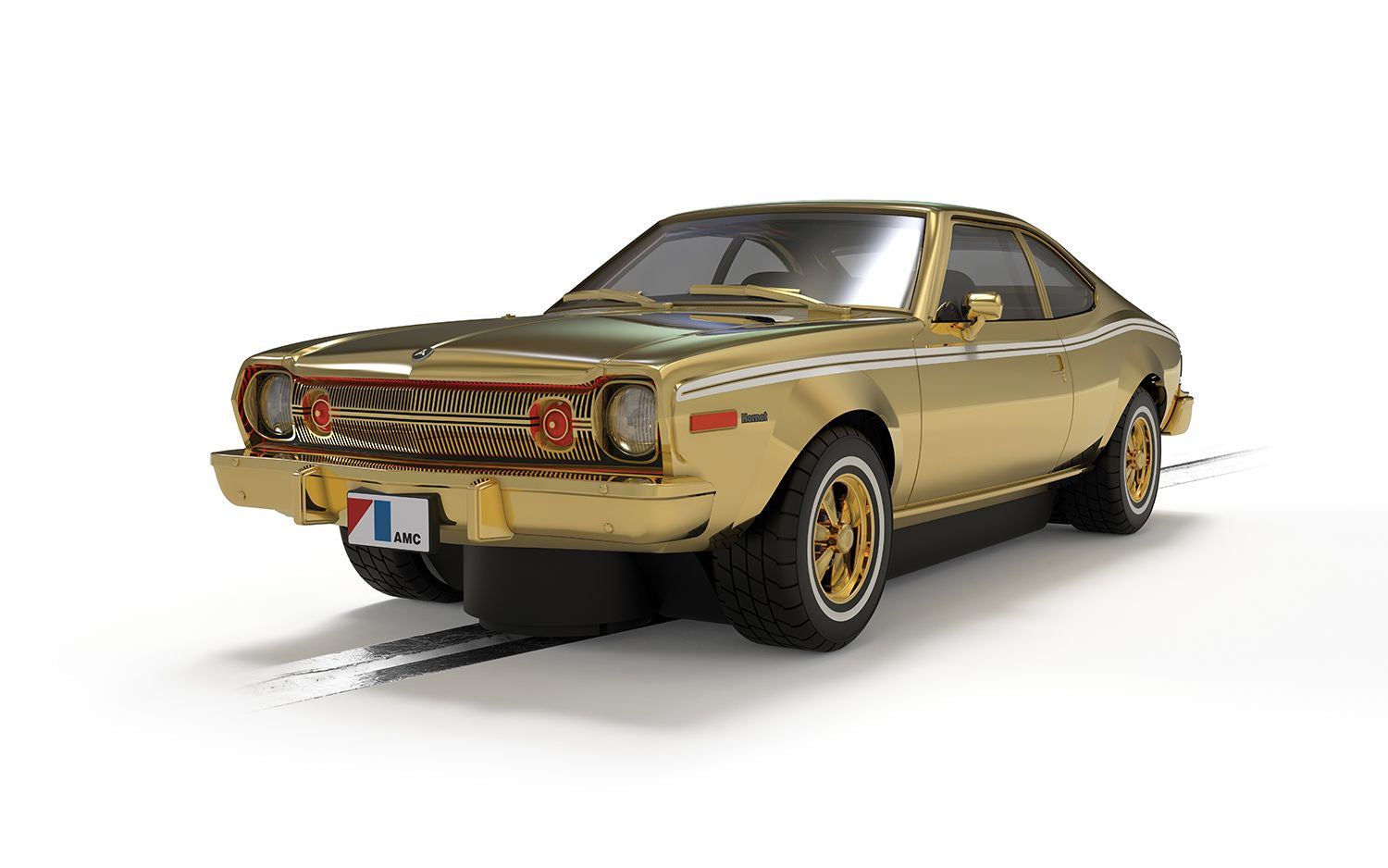Scalextric C4551A James Bond AMC Hornet - The Man With The Golden Gun - 50th Anniversary Gold Edition - Breizh Modélisme.