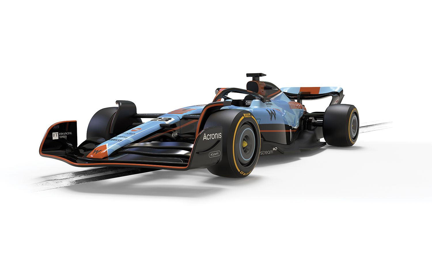Scalextric C4559 Williams FW45 - Alex Albon - Gulf Edition - Breizh Modélisme.