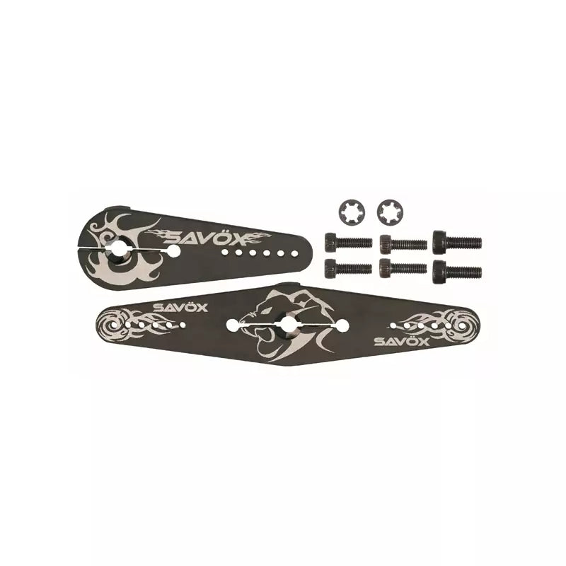 Set palonnier Savox Aluminium servo standard - SX-SH-80 - Breizh Modélisme.