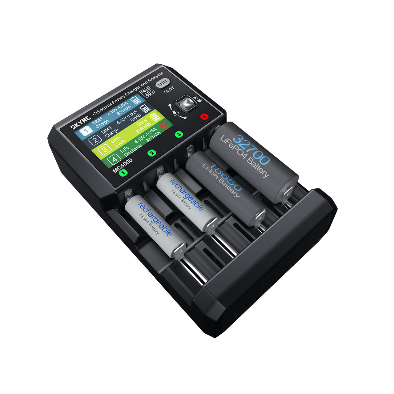 Chargeur SkyRC MC5000 pour cellules rondes DC 5A - SK100214-01 - Breizh Modélisme.