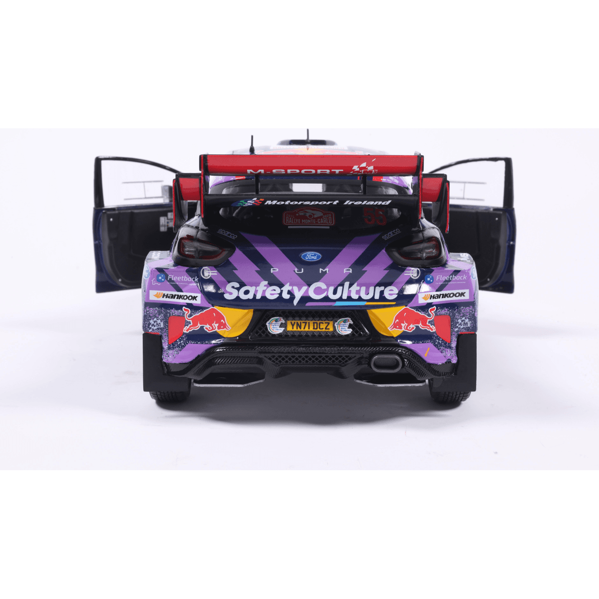 Solido S1809509 Voiture miniature collection 1/18 Ford Puma Rally1 Hybrid Purple 55 Mcerlean / Treacy MonteCarlo 2025 - Breizh Modélisme.