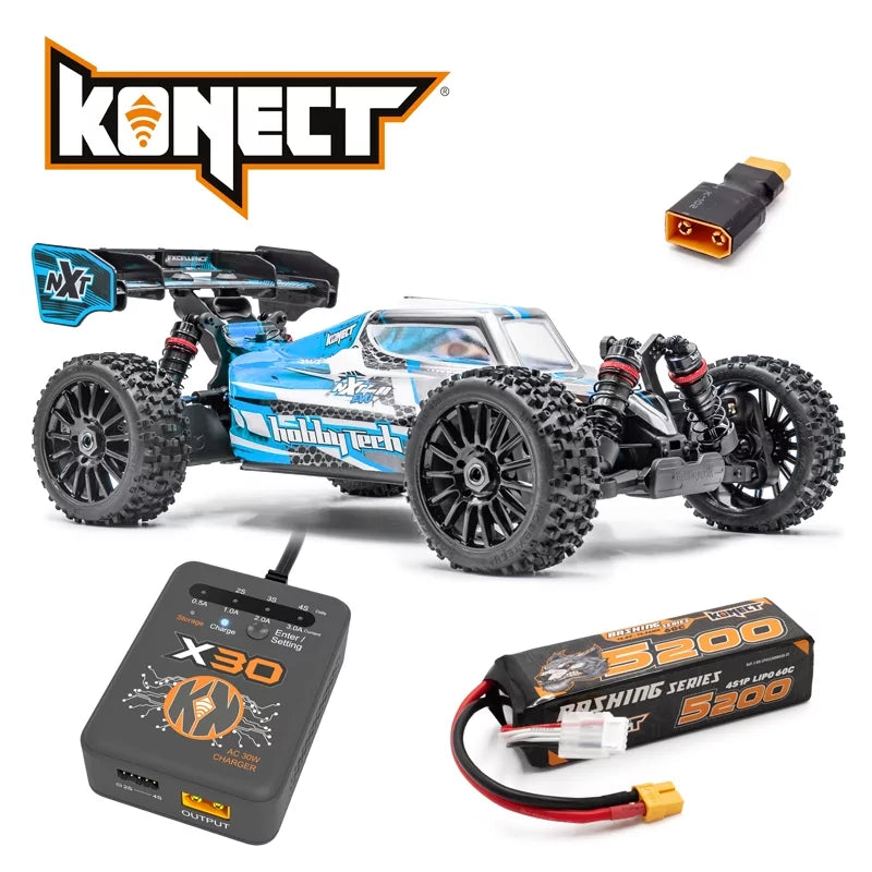 Hobbytech Spirit NXT EVO RR Brushless RTR Bleu Pack Version - Breizh Modélisme.
