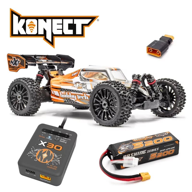 Hobbytech Spirit NXT EVO RR Brushless RTR orange Pack Version - Breizh Modélisme.
