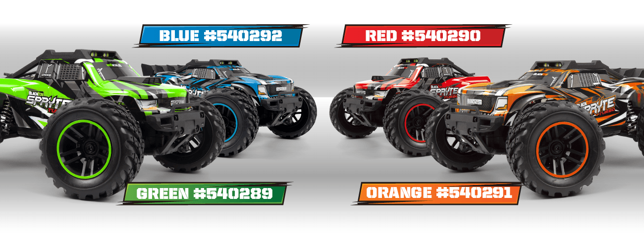 Truck télécommandé 4WD Blackzon Spryte MT Turbo 1/20 RTR rouge