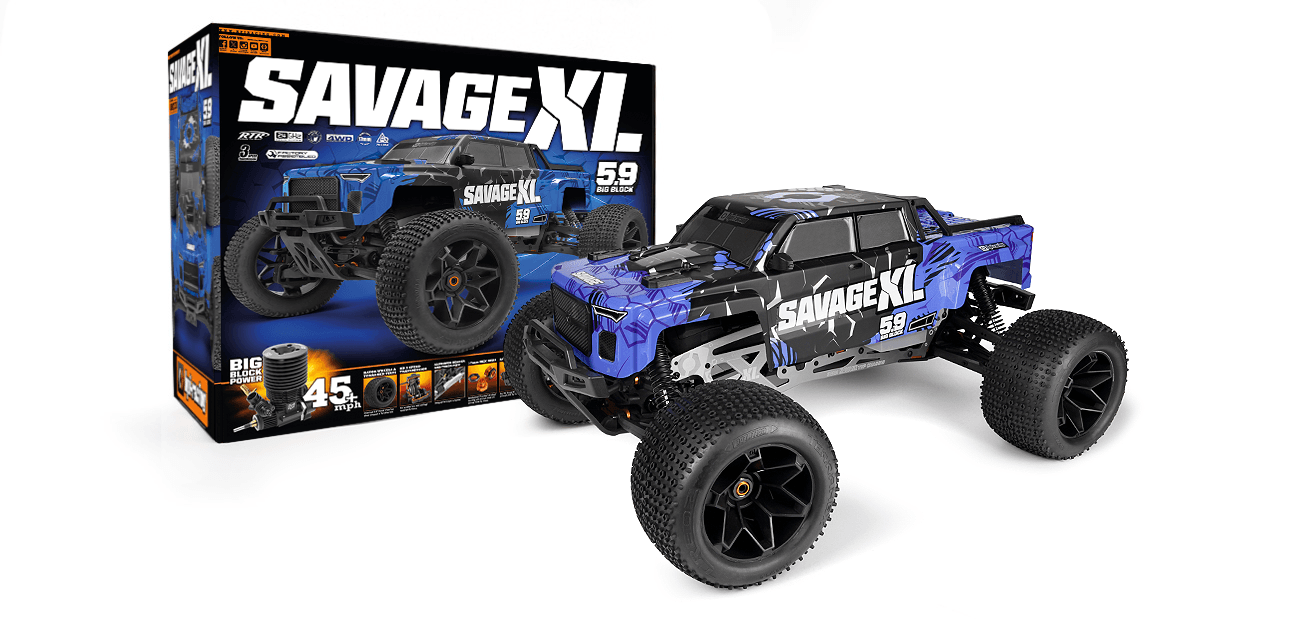 Monster truck HPI Savage XL 5.9 GTXL-6 RTR 1/8 Nitro bleu 160586