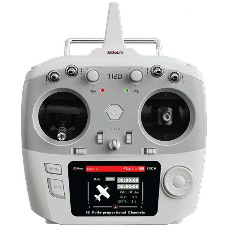 Radio Radiolink 12 voies T12D Mode 1 avec récepteur R12F - Breizh Modélisme.