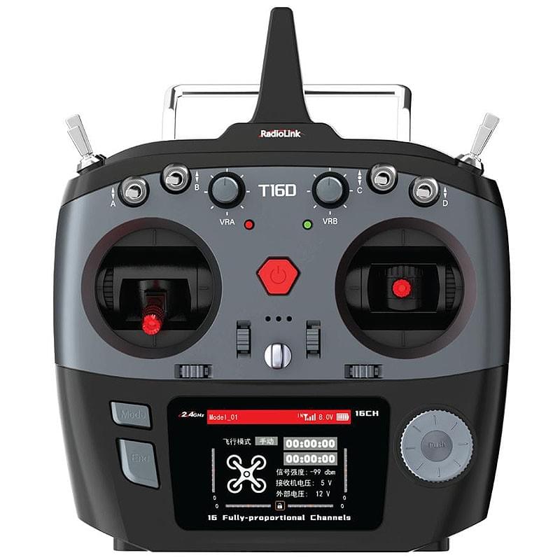 Radio Radiolink 16 voies T16D Mode 1 avec récepteur R16F - Breizh Modélisme.