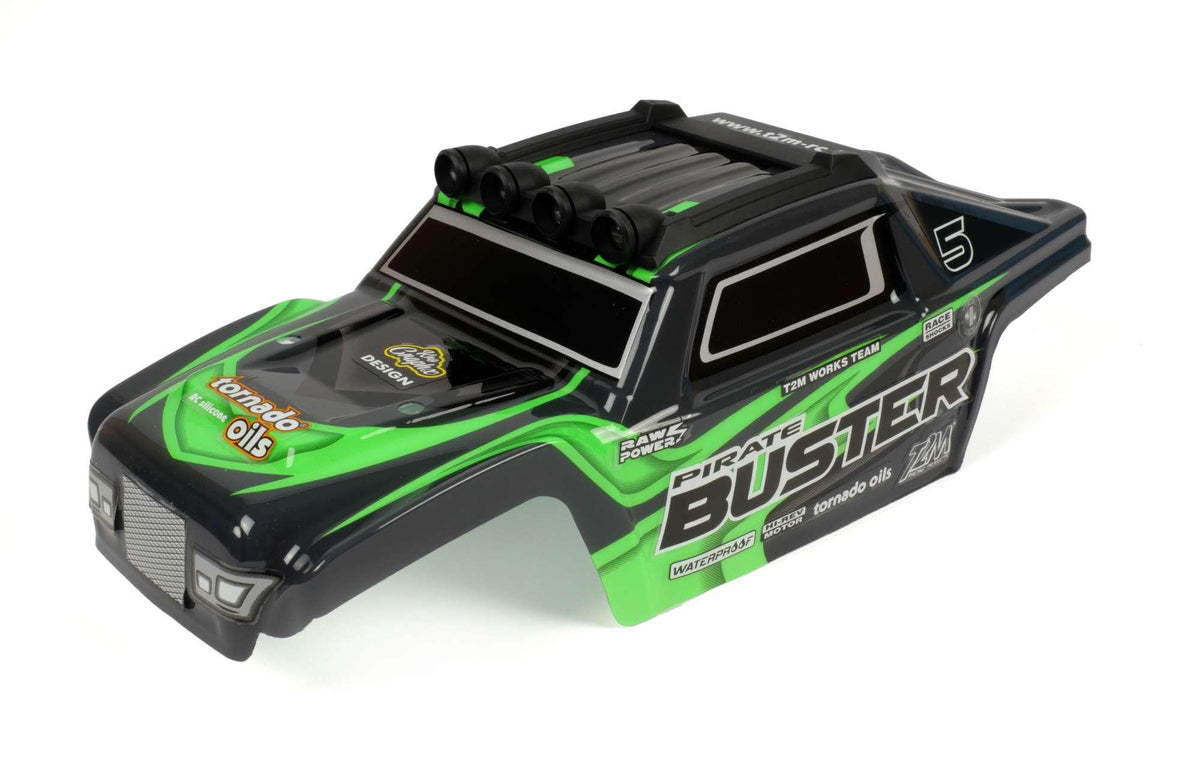 Carrosserie verte avec led - T4965/62GK - Breizh Modélisme.