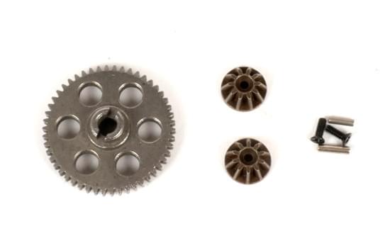 Pièces Options - Couronne +pignons acier T2M Buster T4965/77 - Breizh Modélisme.