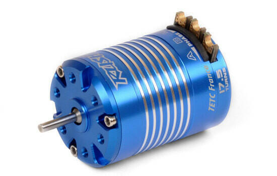Moteur Brushless Rush stock SE 17.5T TETC Axe 3,175mm - T2M T49010175 - Breizh Modélisme.