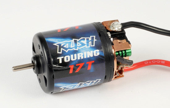 Moteur Rush 17T piste - T422618 Axe 3,175mm - Breizh Modélisme.