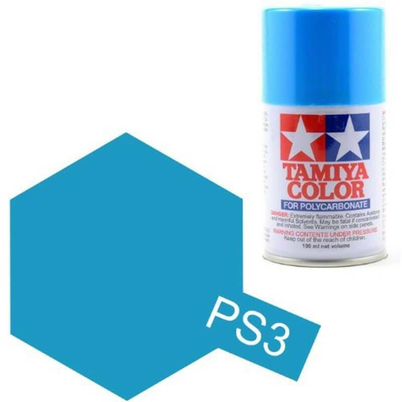 Peinture Lexan PS03 Bleu clair - Tamiya 86003 - Breizh Modélisme.