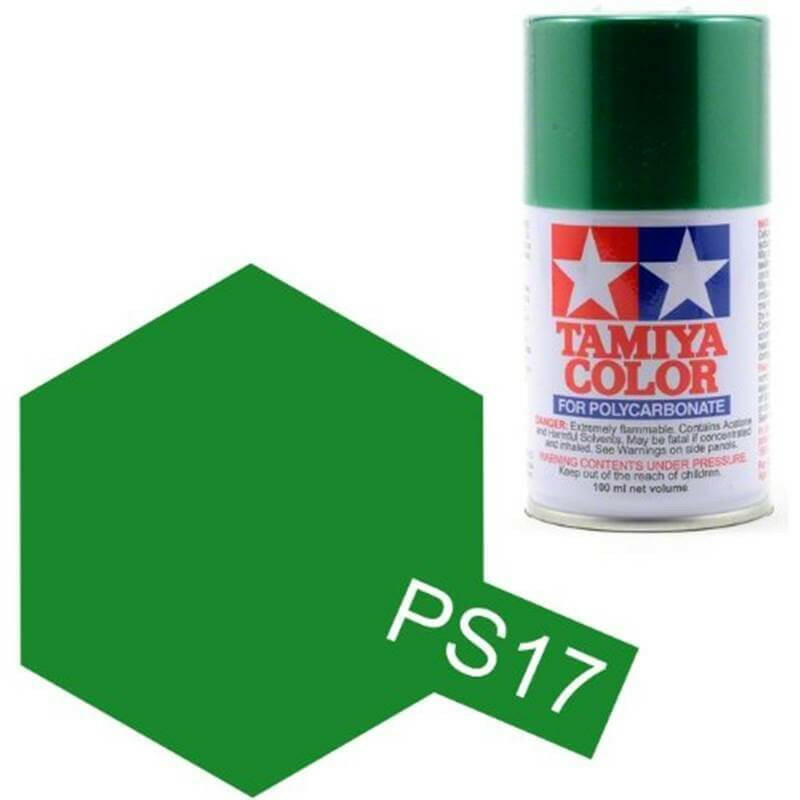 Peinture Lexan PS17 Vert Metallisé - Tamiya 86017 - Breizh Modélisme.