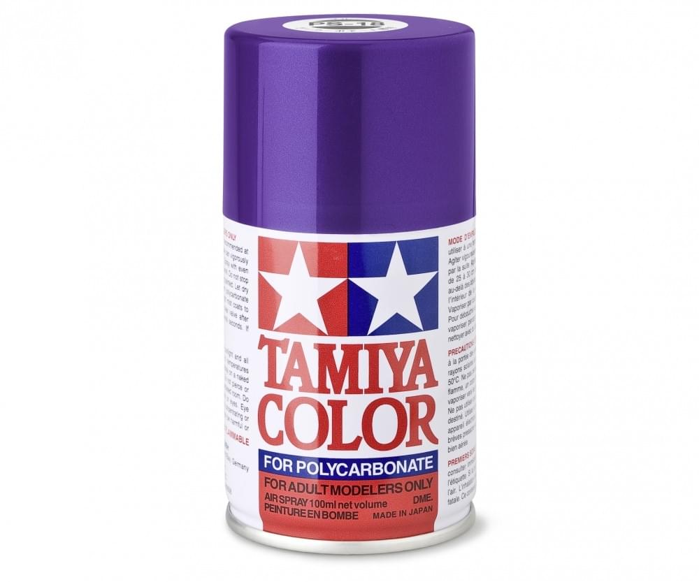 Peinture Lexan PS18 violet metallise - Tamiya 86018 - Breizh Modélisme.