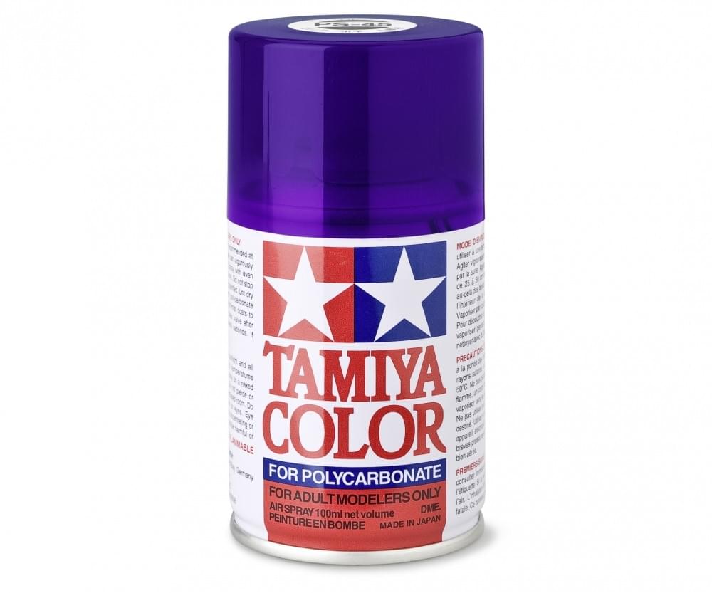 Peinture Lexan PS45 violet translucide - Tamiya 86045 - Breizh Modélisme.