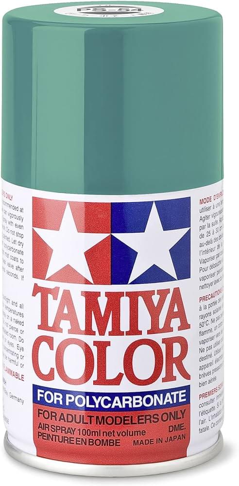 Peinture Lexan PS54 cobalt green - Tamiya 86054 - Breizh Modélisme.