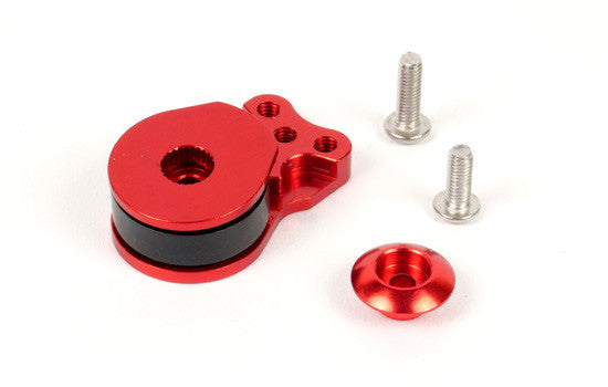 Sauve servo alu 25T Rouge (1p) - T2M - T422585R - Breizh Modélisme.