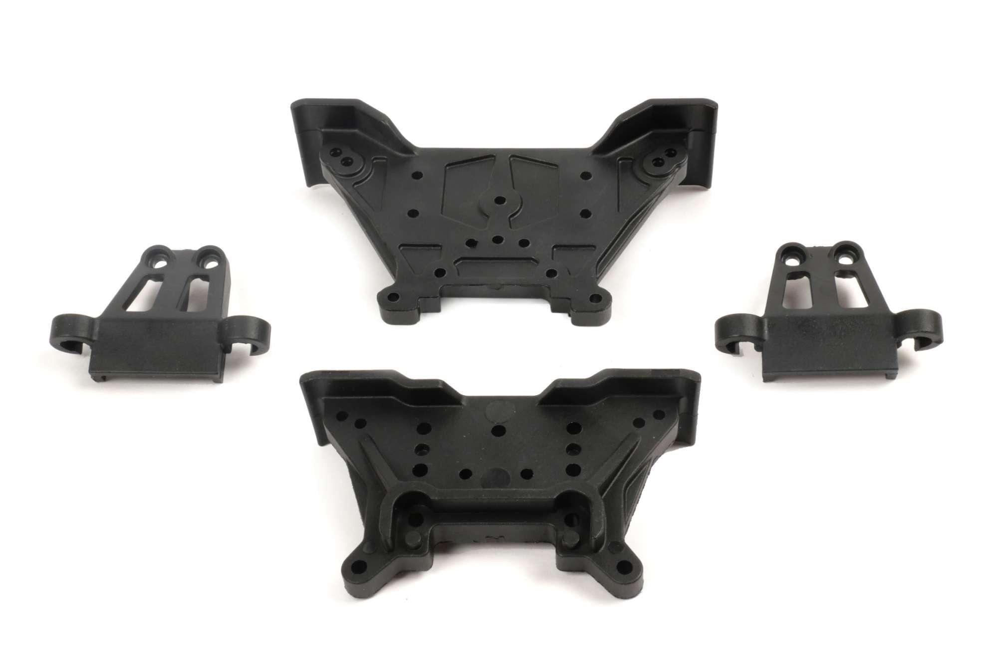 Supports amortisseurs AV/AR T2M - T4985/01 - Breizh Modélisme.