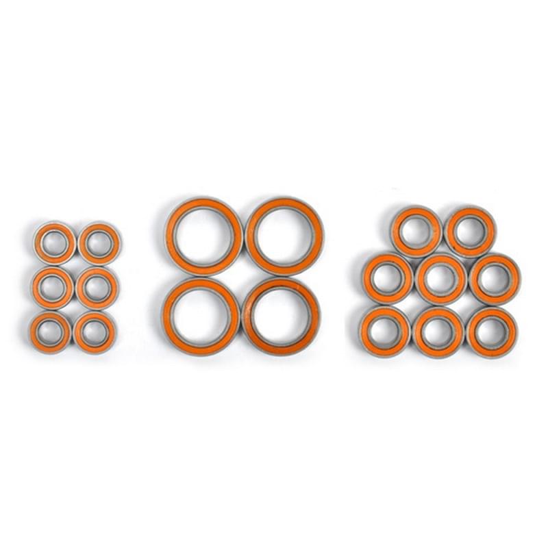 T2M Kit de 18 roulements avec flasque plastique pour Pirate XT-S - TR28 - Breizh Modélisme.
