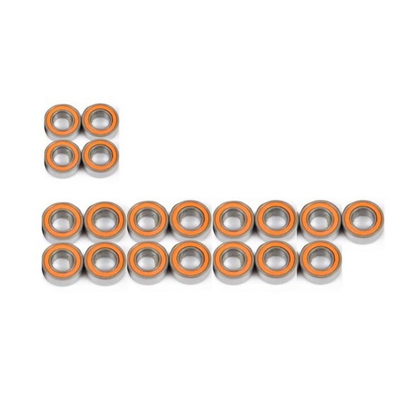 T2M Kit de 19 roulements avec flasque plastique pour châssis Rustler - TR35 - Breizh Modélisme.