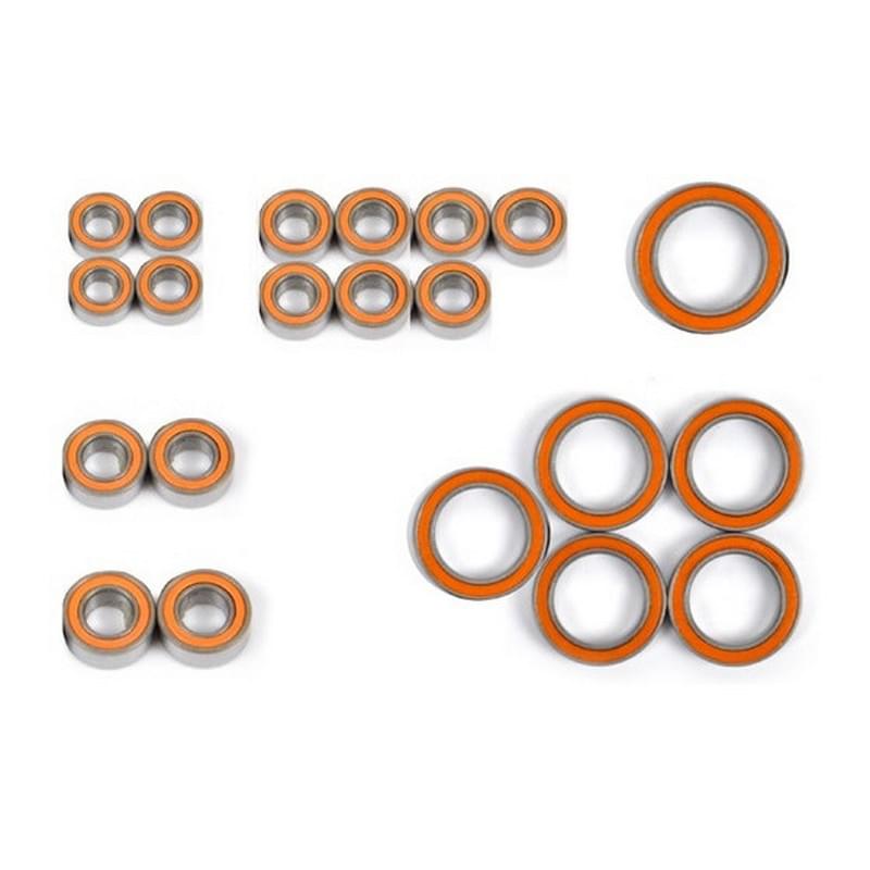 T2M Kit de 21 roulements avec flasque plastique pour châssis Rustler 4x4 - TR36 - Breizh Modélisme.