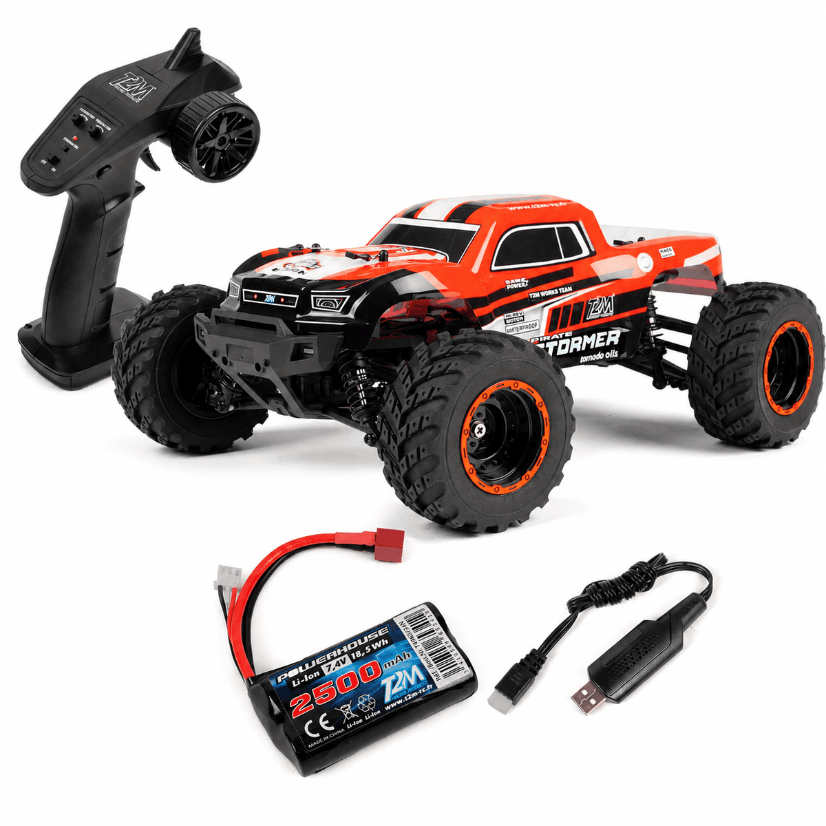 T2M Pirate Stormer T4976 – Monster Truck RC électrique 4x4 1/10 RTR