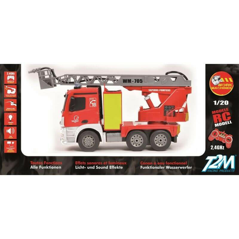 Camion de Pompiers Radiocommandé - T2M T705 - Breizh Modélisme.