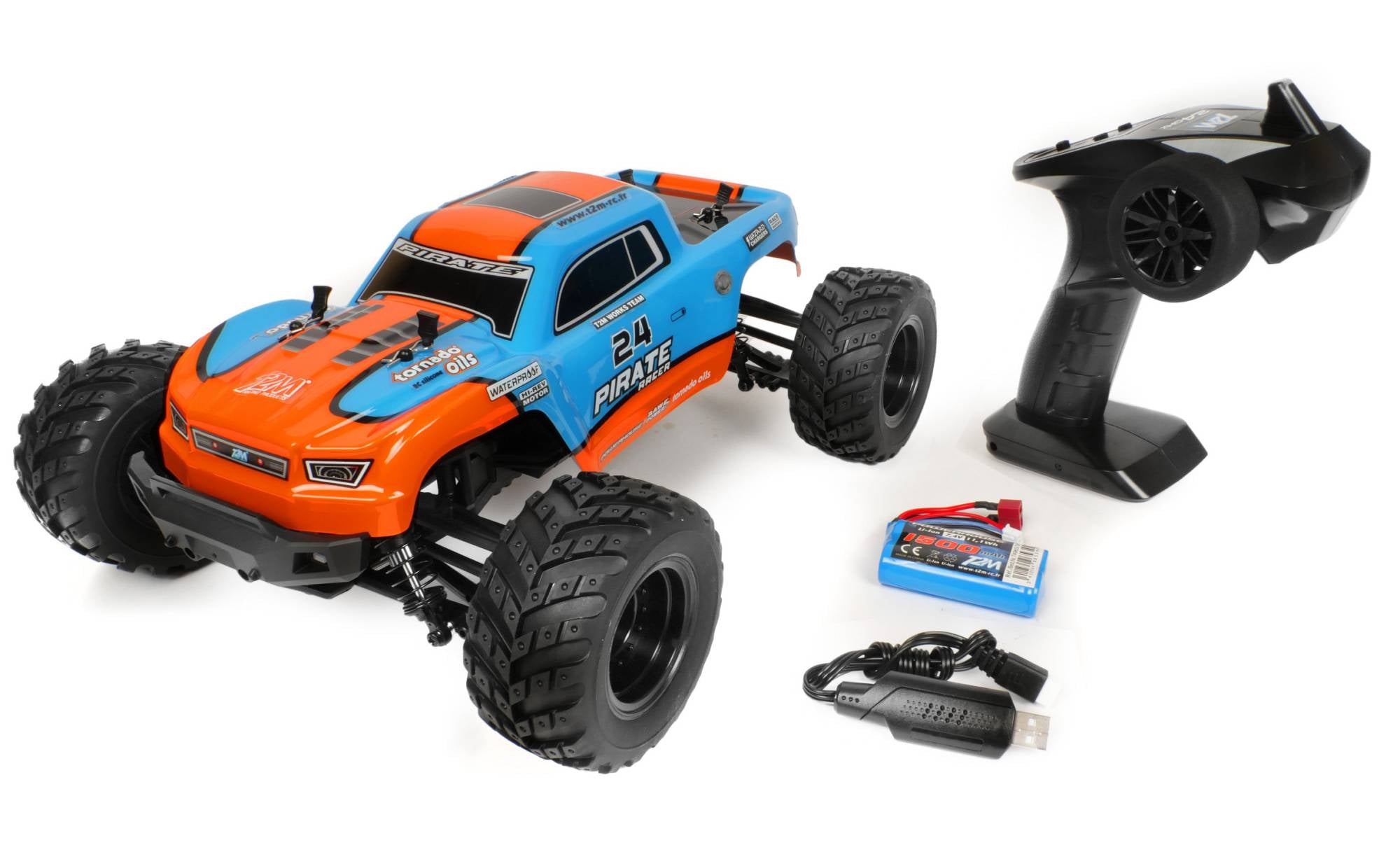 T2M Pirate Racer T4980 Truck RC électrique 1/10 Enfants 10-13 ans - Breizh Modélisme.