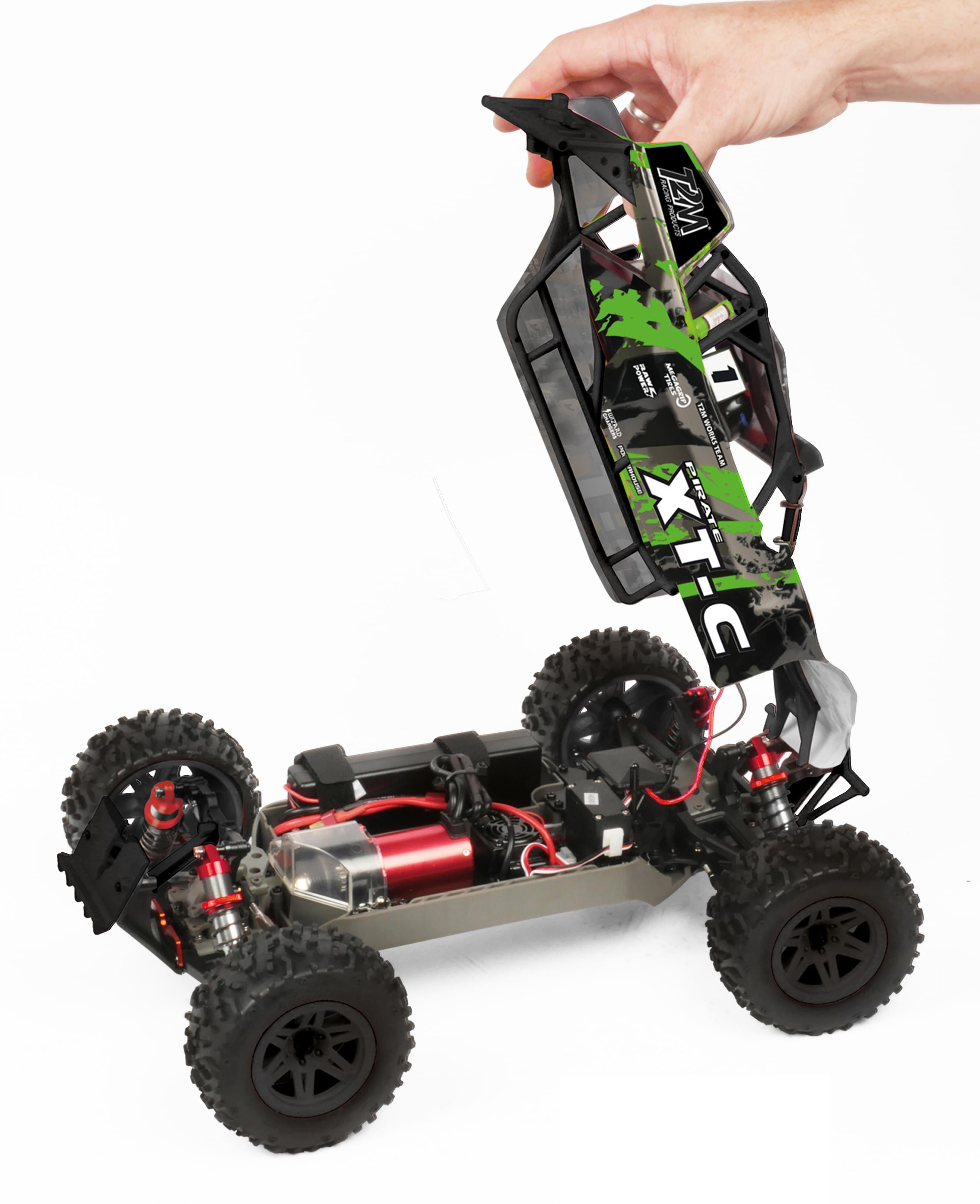 T2M Pirate XT-C Brushless Monster Truck RTR T4972BG - 60km/h - Breizh Modélisme.