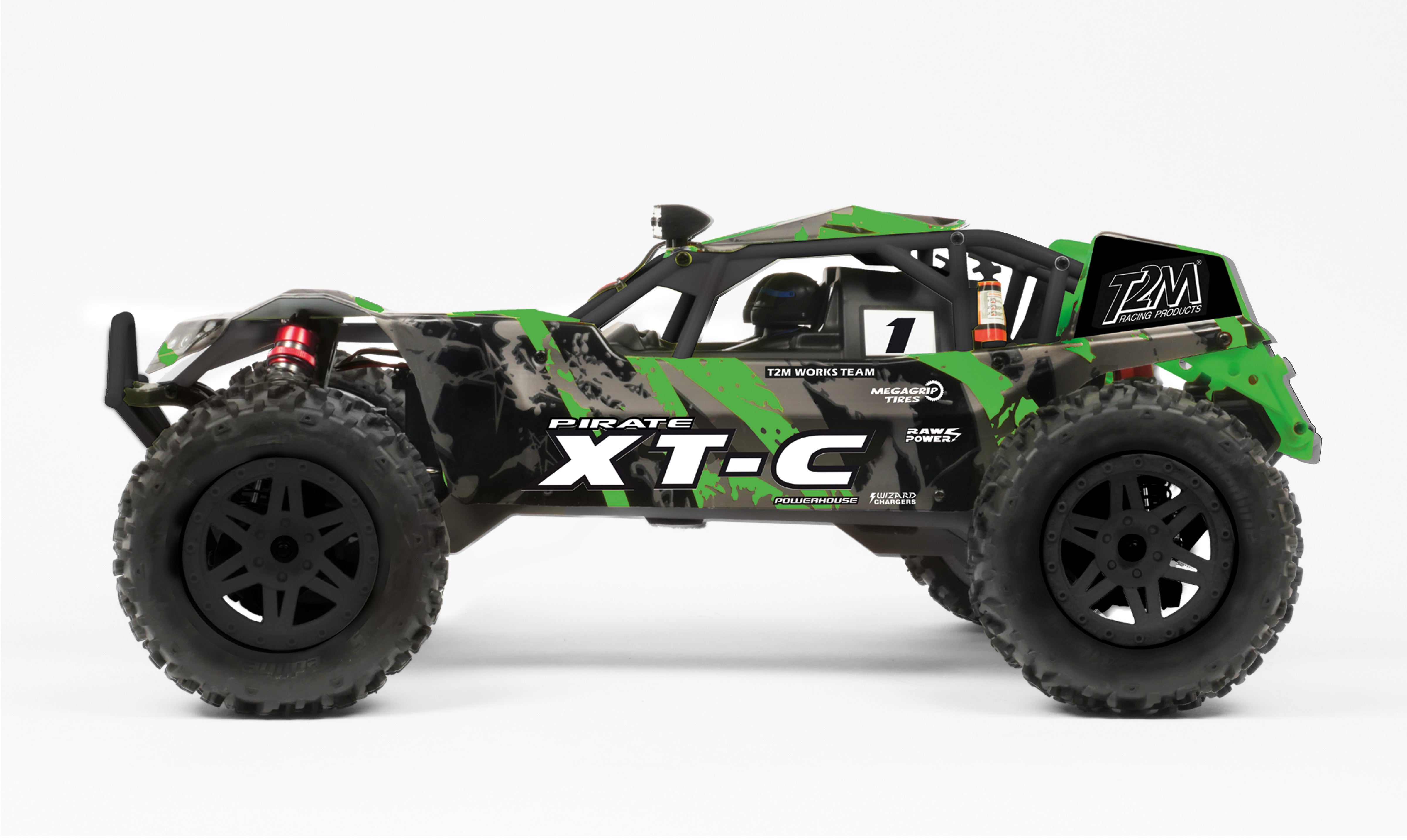 T2M Pirate XT-C Brushless Monster Truck RTR T4972BG - 60km/h - Breizh Modélisme.