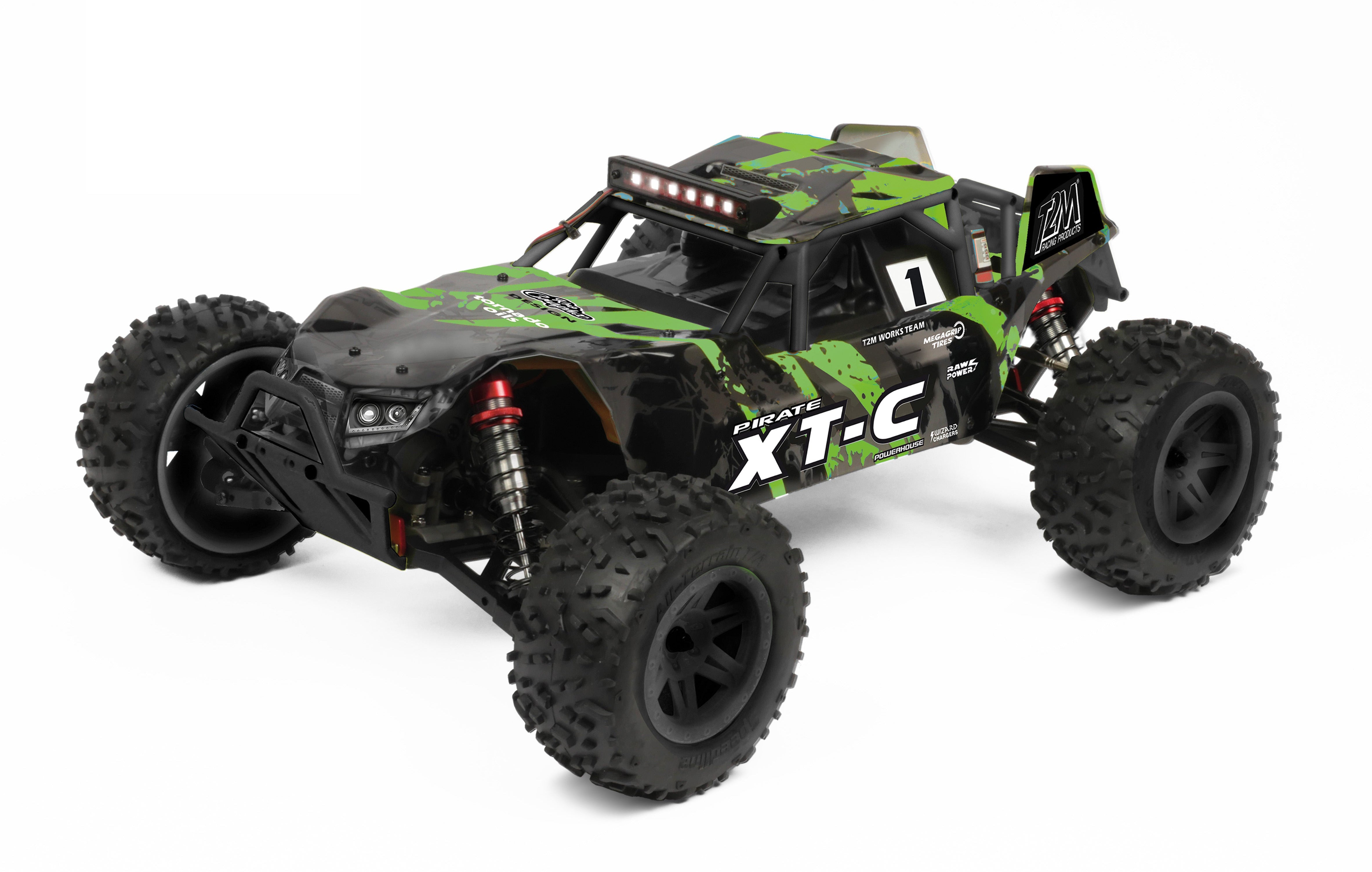 T2M Pirate XT-C Brushless Monster Truck RTR T4972BG - 60km/h - Breizh Modélisme.