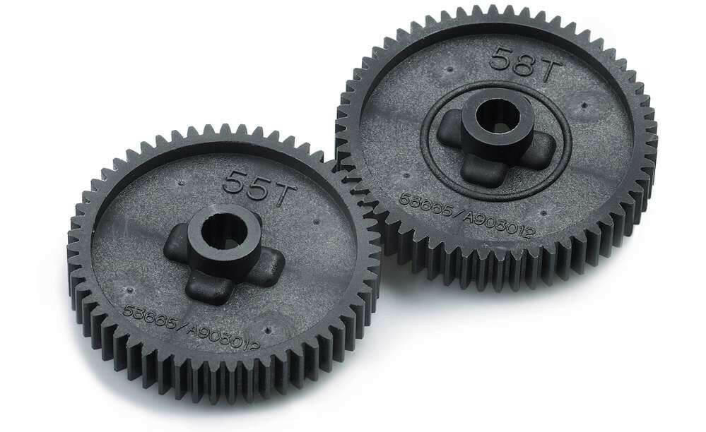 2 Couronnes TT01 (55T/58T) - Tamiya 53665 - Breizh Modélisme.