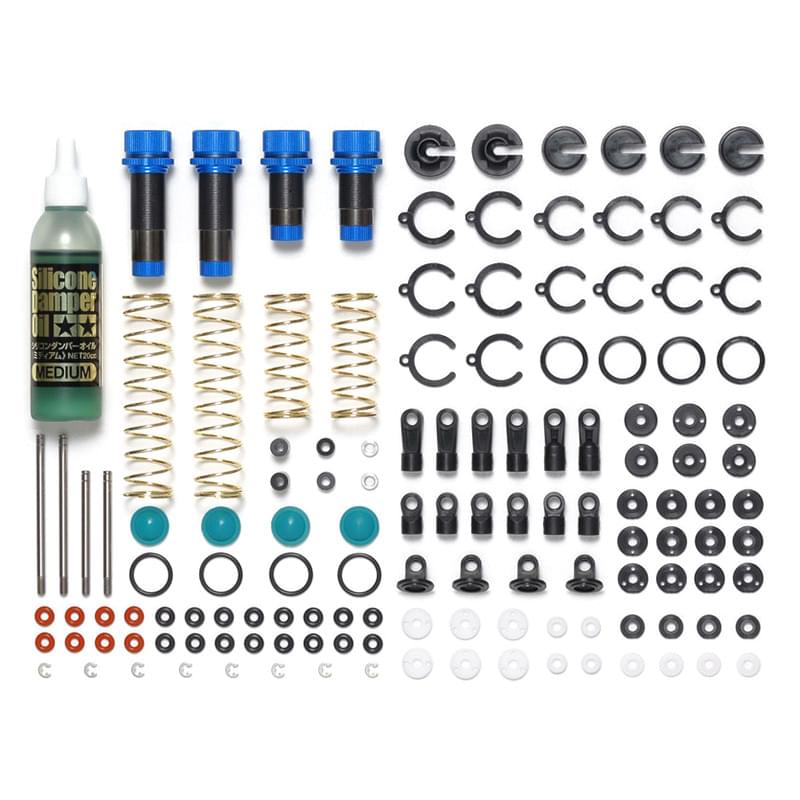 Amortisseurs alu TT02B/DF03 - Tamiya 54993 - Breizh Modélisme.