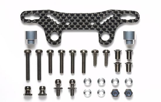 Support amortisseur carbone 3,5mm TT02 - Tamiya 54947 - Breizh Modélisme.