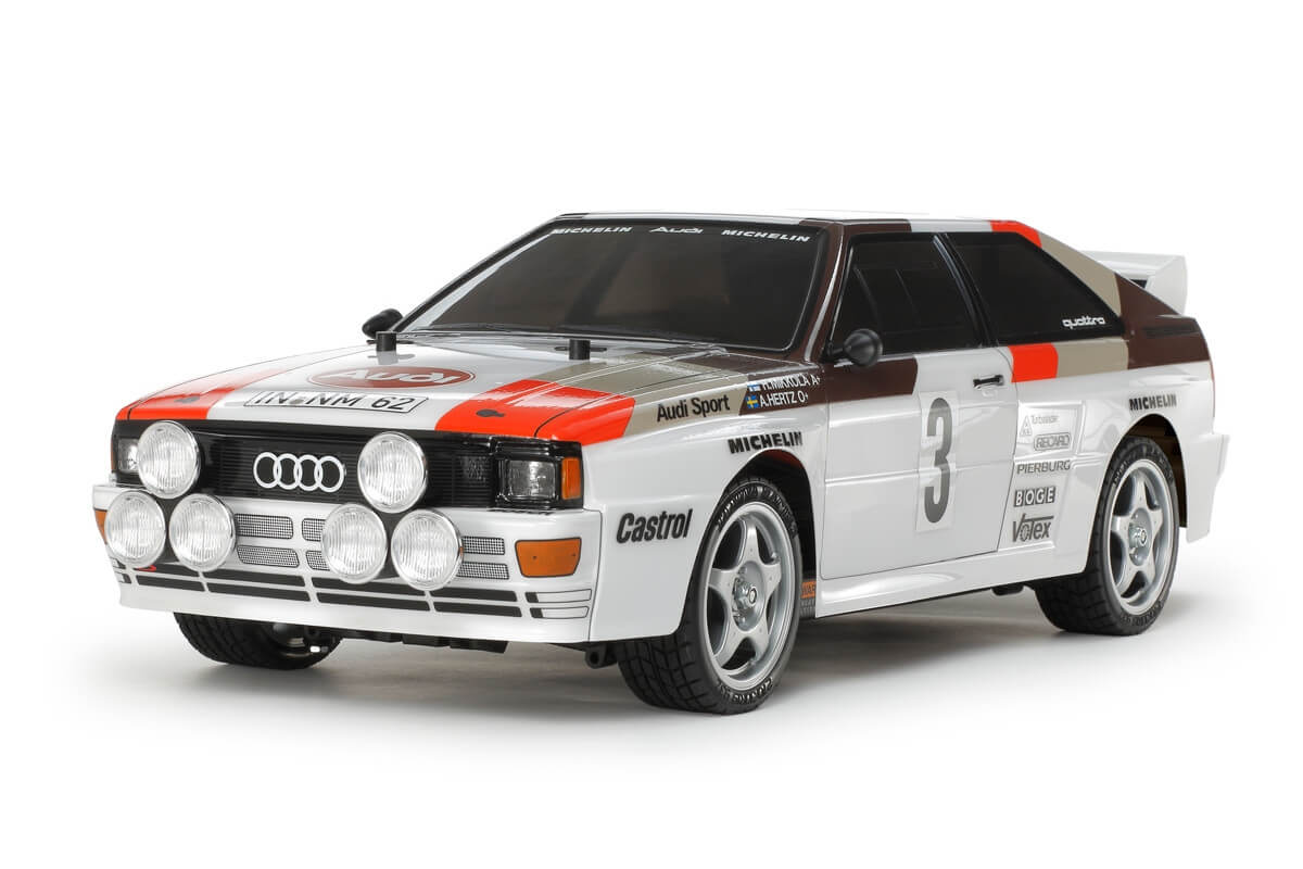Tamiya TT02 Kit à monter Voiture Audi Quattro Rallye A2 / 58667 - Breizh Modélisme.
