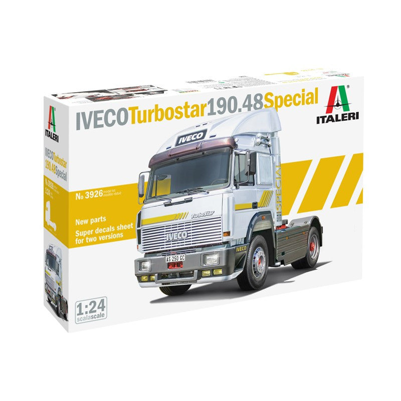 Maquette camion Iveco Turbostar 190.48 Spécial - Italeri I3926 - 1/24 - Breizh Modélisme.