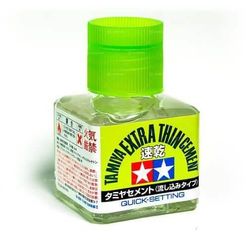 Maquette finition Colle Extra-Fluide Rapide 40ml - Tamiya 87182 - - Breizh Modélisme.