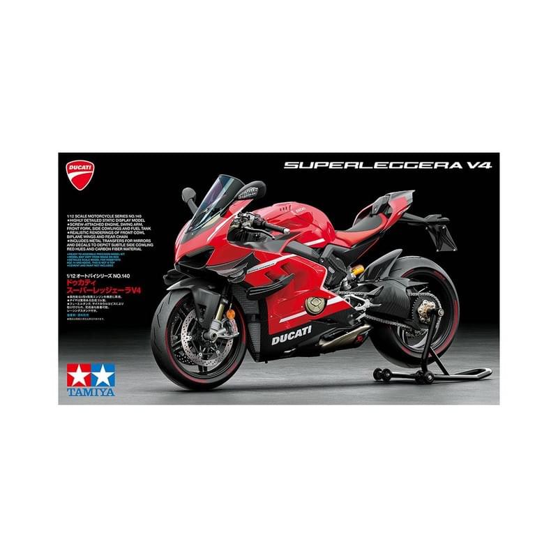 Maquette moto Ducati Superleggera V4 - Tamiya 14140 - 1/12 - Breizh Modélisme.