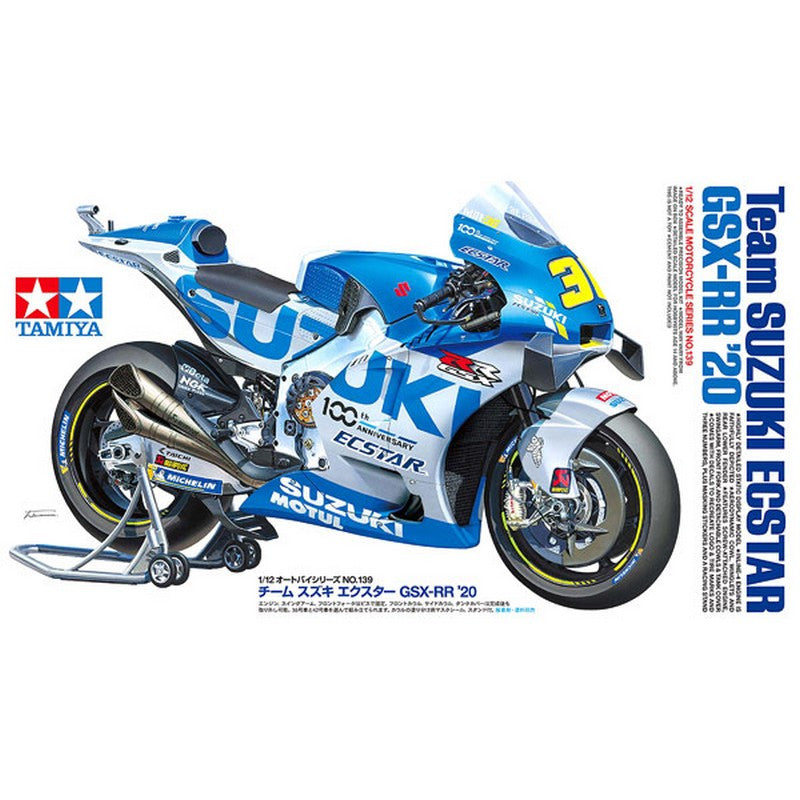 Maquette moto Suzuki Ecstar GSX-RR '20 - Tamiya 14139 - 1/12 - Breizh Modélisme.