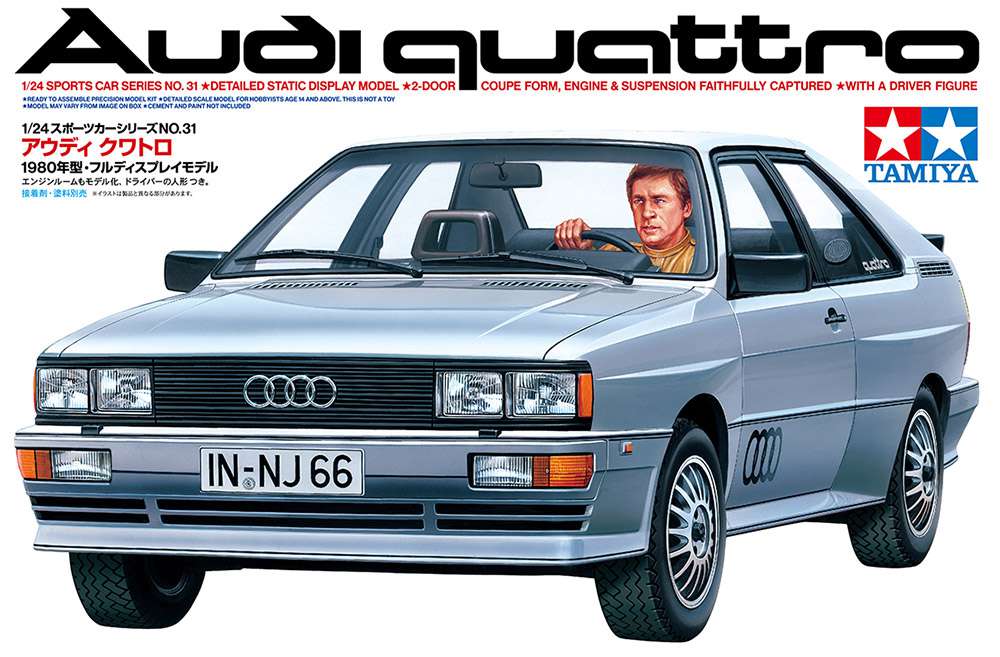 Maquette voiture Audi Quattro 1/24 - Tamiya 24031 - Breizh Modélisme.